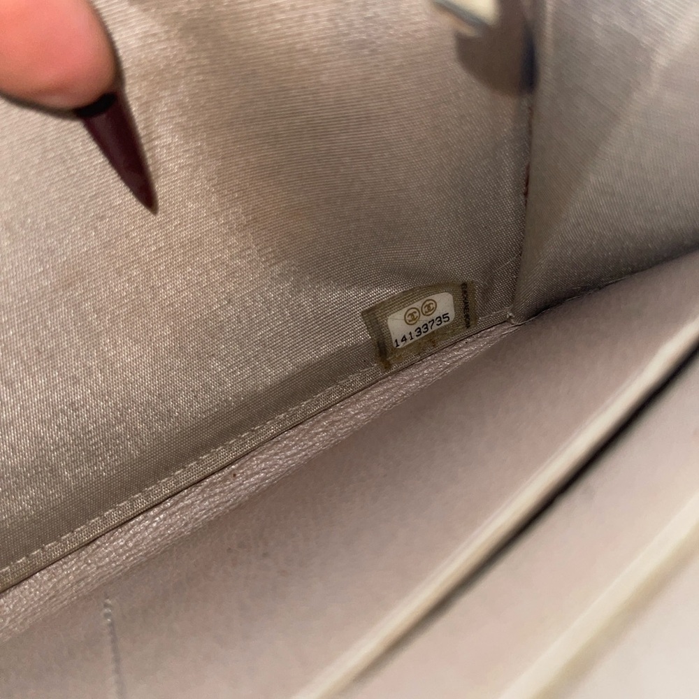 Chanel Long Zip Around Zippy Wallet CC Jacket Motif Leather Champagne Gold RARE - Picture 6 of 17